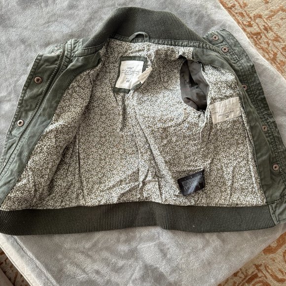 H&M Toddler Olive Green Utility Jacket EUC Sz 12-18 mos - Picture 5 of 7